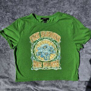 Forever 21 Graphic Tee – “Pick Flowers Not Fights”